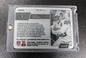 lot 11 image: 2020 Panini Elements Josh Jacobs #SS-JJ Autograph Rookie