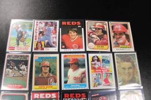 lot 74 image: Pete Rose Baseball Card Lot  20 Different Cards