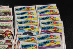 lot 101 image: 1977 & 1979 Topps Minnesota Vikings Football Card Lot  36 Cards  Carl Eller - Ron Yary - Chuck Foreman -Ahmad Rashad