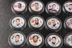 lot 103 image: 2005 Colorized MLB Quarters Lot  13 Coins w Plastic Protectors