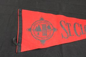 lot 111 image: Vintage 1960s Soft Felt St Cloud State Huskies Full Size Pennant