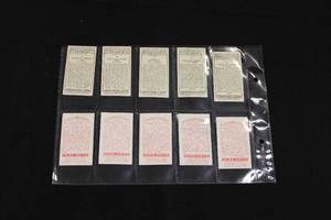 lot 116 image: Vintage Tobacco Tennis Trading Card Lot  10 Cards