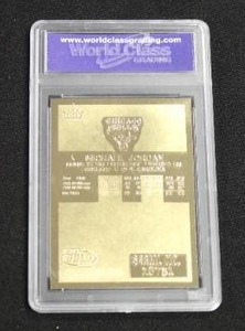 lot 134 image: 1998 Fleer 23 KT Gold 1986 Rookie RWB Border WCG 10