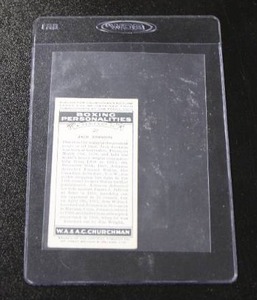 lot 145 image: 1938 Churchmans Cigarettes Boxing Personalities Jack Johnson #20