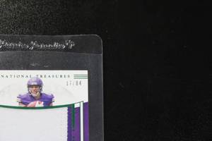 lot 146 image: 2019 National Treasures Irv Smith Jr Rookie Patch Autograph 1784  Only 84 Exist