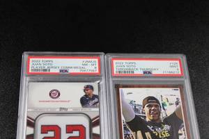lot 156 image: Juan Soto Baseball Card Graded Lot  4 Graded Juan Soto Cards