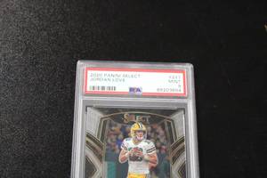 lot 160 image: 2020 Select Club Level Jordan Love #247 Rookie Card PSA 9