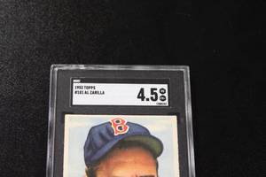 lot 162 image: 1953 Topps Al Zarilla #181 SGC 4.5