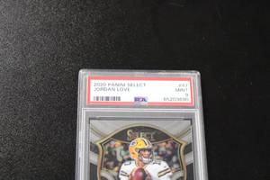 lot 164 image: 2020 Select Concourse Level Jordan Love #47 Rookie Card PSA 9