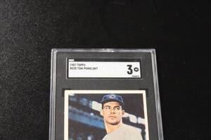 lot 177 image: 1957 Topps Tom Poholsky #235 SGC 3