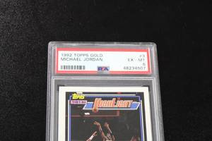 lot 181 image: 1992-93 Topps Gold Michael Jordan #3 PSA 6