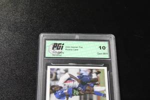 lot 186 image: 2003 Soccer Pax Cristiano Ronaldo  Freddy Adu Rookie Card Pgi 10