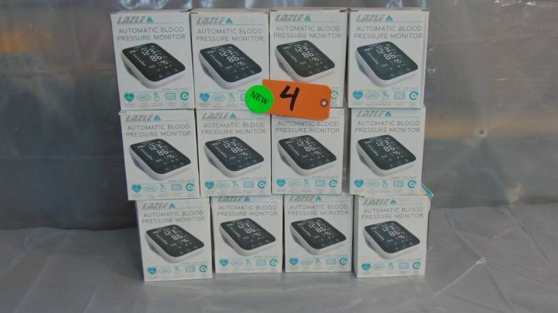 12 Pack Lazle Fully Automatic Upper Arm Blood Pressure Monitor JPD-HA101, Walker, MN. - Pallet and Bulk Item Auction