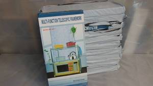 lot 20 image: 12Pack  adjustable shelving kitchen bath and closet