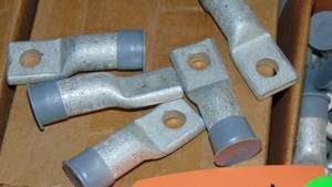 lot 25 image: 150 Pack Lot SA-20-48-TN BLASA-20-48-TN TIN-PLATED ALUMINUM COMPRESSION ONE-HOLE NEMA LUG