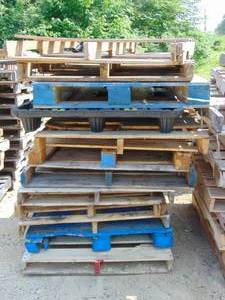 lot 36 image: Stack Of Pallets - 12 Pallets Total