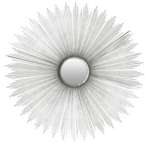 lot 116 image: Sun Burst Mirror in Silver