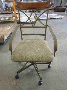 lot 88 image: Powell Eden Swivel Arm Chair in Tan - SCRATCH & DENT