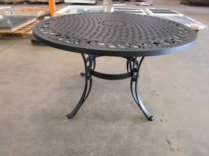lot 97 image: Homestyles Sanibel Black Outdoor Dining Table - 48 Table