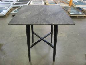 lot 110 image: Kenilworth Modern Resin Square Bar Height Table