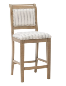 lot 148 image: Linon 26 in Emmy Gray Counter Stool (OPEN BOX)