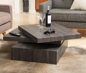 lot 151 image: Carson Rotating Wood Coffee Table by Christopher Knight Home (OPEN BOX)