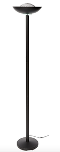lot 161 image: Lite Source LS-80910BLK Basic II 72-Inch 180-Watt Halogen Torchiere Floor Lamp, Black (OPEN BOX)