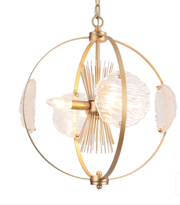 lot 184 image: Akure 17 Wide Gold 4-Light Chandelier (OPEN BOX)