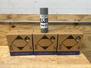RUST-OLEUM Lot of 3 Cases of- 2X Ultra Cover American Accents Spray Paint, 12 Ounce (6 per case) Satin Granite