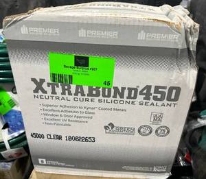PREMIER BUILDING SOLUTIONS Case of Xtra Bond 450 Neutral Cure Silicone Sealant- Clear (24 tubes)