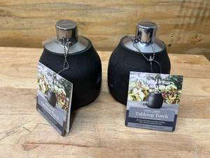 BETTER HOMES & GARDENS Lot of 2 Tabletop Torches