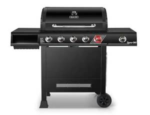 DYNA-GLO 5-Burner Propane Gas Grill in Matte Black with TriVantage Multifunctional Cooking System (062023200)