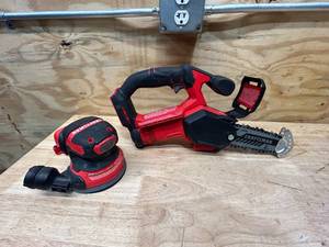 CRAFTSMAN 20V 6 Chainsaw and Palm Sander (tools only)