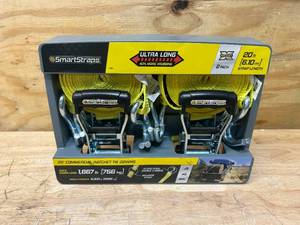 SMARTSTRAPS 20 Commercial Ratchet Tie Downs- 2 Pack