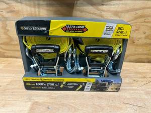 SMARTSTRAPS 20 Commercial Ratchet Tie Downs- 2 Pack
