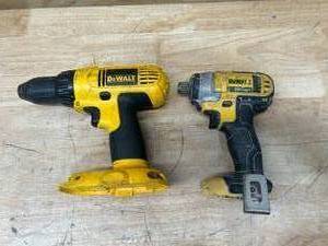DEWALT DC759 12 Cordless DrillDriver and DCF885 14 Cordless Impact Driver