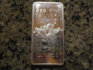 1981 San Francisco US Assay Office Strategic Stockpile 10 ounce .999 Silver Bar