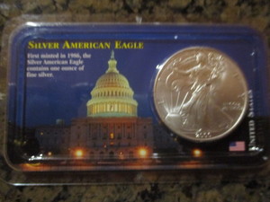 2000 American Silver Eagle - 1oz Silver in Littleton Plastic Holding Case