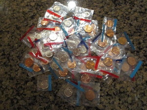 Lot of (30) Mint Proof Roosevelt Dimes and (35) Lincoln Pennies in Original Mint Cello (See Picture of Dates and Mints)