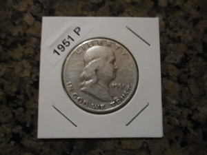 1951-P Franklin Silver Half Dollar