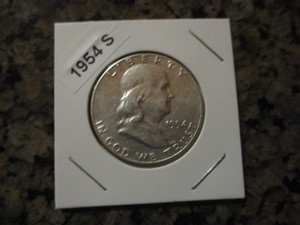 1954-S Franklin Silver Half Dollar