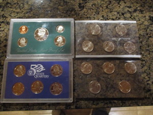 1994-S Mint Proof Set and 2002-S and 2006 P & D State Quarters Sets in Original Mint Cello
