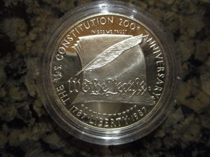 1787-1987-S (San Francisco Mint) 200th Anniversary of the US Constitution 1oz Silver Commemorative