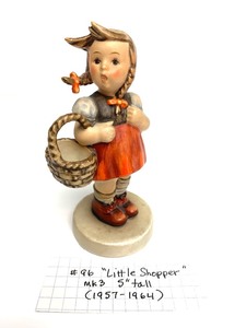 lot 7 image: Mk3 Little Shopper Hummel Figurine
