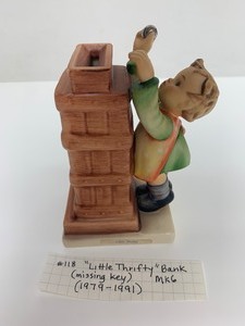 lot 13 image: Mk6 Little Thrifty Hummel Figurine Bank