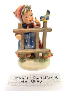 lot 26 image: Mk6 Signs of Spring Hummel Figurine