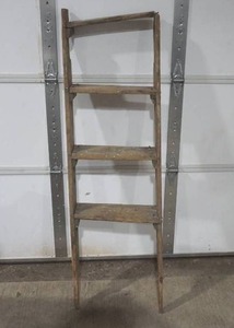 lot 72 image: vintage wood ladder