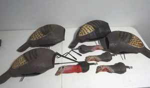 lot 79 image: Turkey decoys