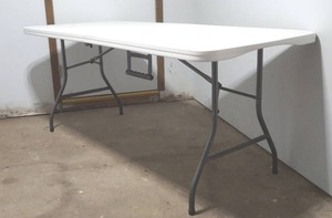 lot 101 image: poly folding table
