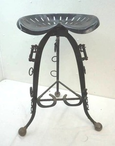 lot 157 image: home made stool